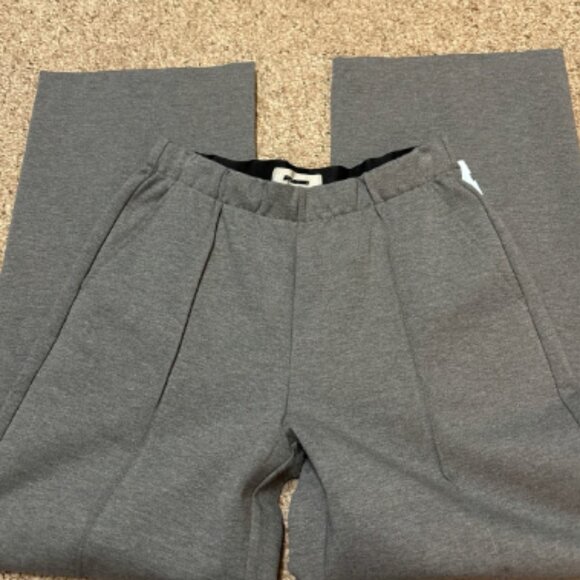 EVERLANE DREAM PANT WIDE LEG CHARCOAL HEATHER GRAY NEW S - Picture 7 of 10